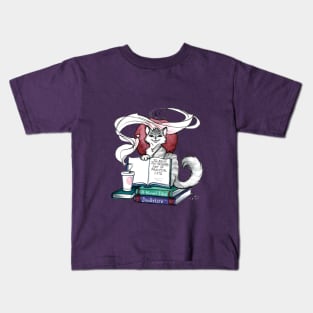 Book Club Kitty Kids T-Shirt
